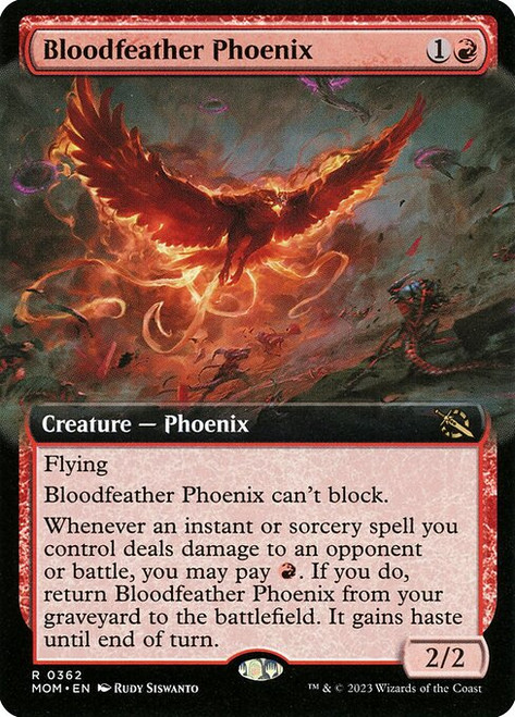Bloodfeather Phoenix (MOM) (Foil) (Extended Art) (#362)