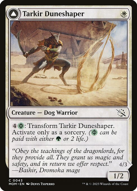 Tarkir Duneshaper // Burnished Dunestomper (MOM) (#43)