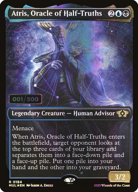 Atris, Oracle of Half-Truths (MUL) (Double Rainbow) (Full Art) (#164z)