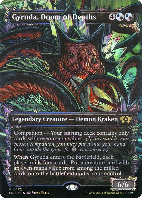Gyruda, Doom of Depths (MUL) (HaloFoil) (Full Art) (#172)