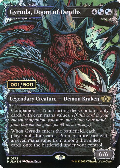Gyruda, Doom of Depths (MUL) (Double Rainbow) (Full Art) (#172z)