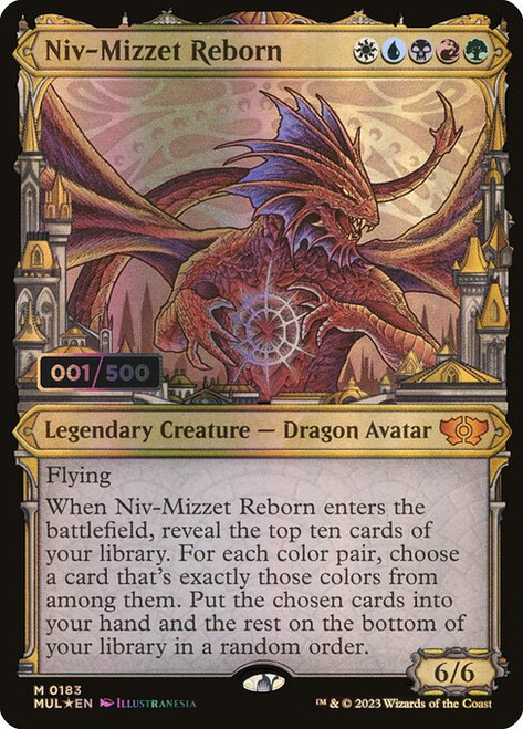 Niv-Mizzet Reborn (MUL) (Double Rainbow) (Showcase) (#183z)