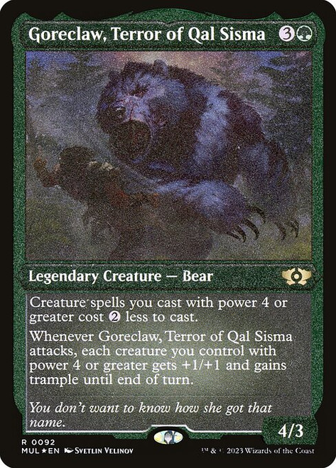 Goreclaw, Terror of Qal Sisma (MUL) (FoilEtched) (#92)