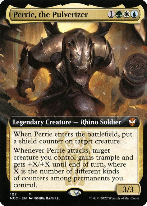 Perrie, the Pulverizer (NCC) (Foil) (Extended Art) (#107)