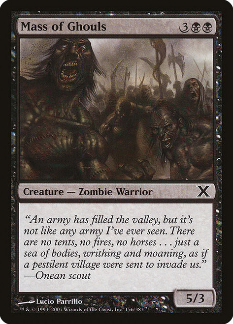 Mass of Ghouls (10E) (Foil) (#156)
