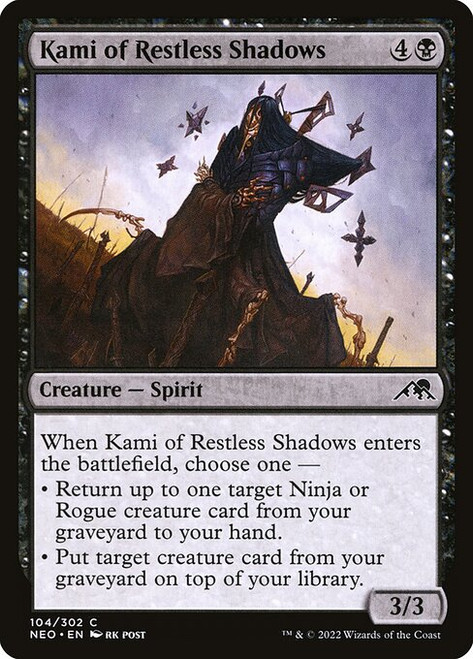 Kami of Restless Shadows (NEO) (Foil) (#104)