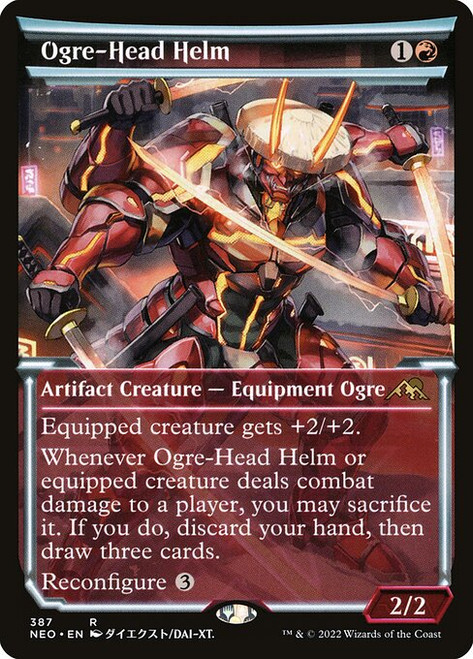 Ogre-Head Helm (NEO) (Foil) (Showcase) (#387)