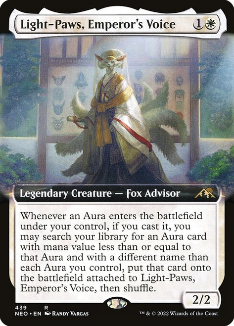 Light-Paws, Emperor's Voice (NEO) (Foil) (Extended Art) (#439)