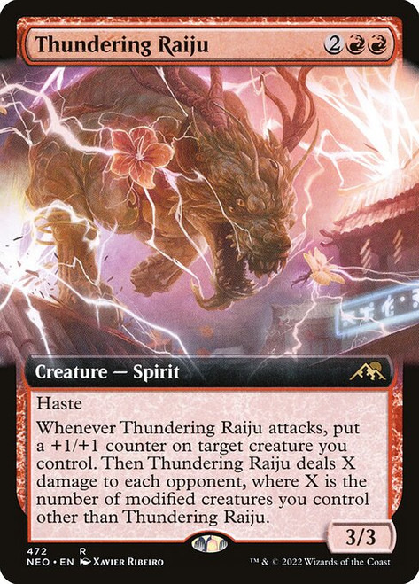 Thundering Raiju (NEO) (Extended Art) (#472)