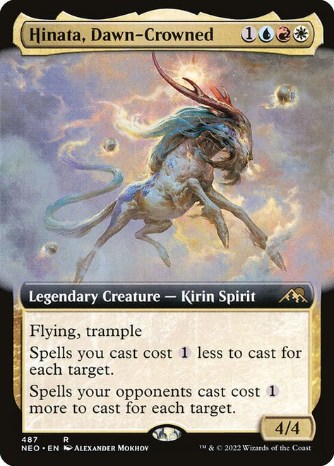 Hinata, Dawn-Crowned (NEO) (Foil) (Extended Art) (#487)