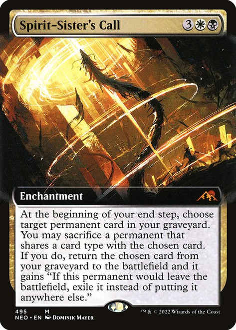 Spirit-Sister's Call (NEO) (Foil) (Extended Art) (#495)
