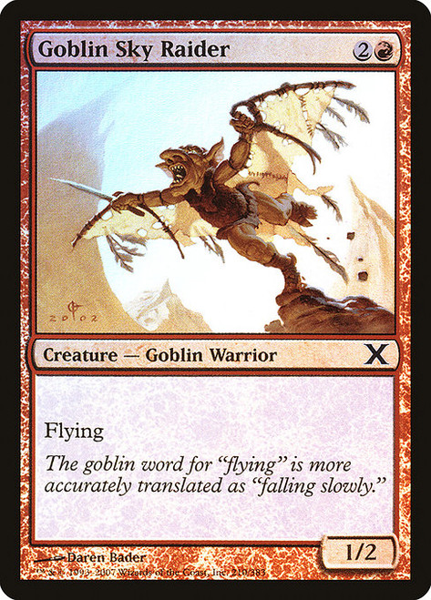 Goblin Sky Raider (10E) (Foil) (#210★)