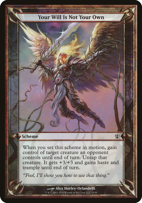 Your Will Is Not Your Own (OARC) (#45★)