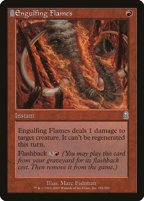 Engulfing Flames (ODY) (Foil) (#191)