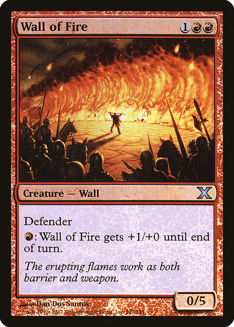 Wall of Fire (10E) (Foil) (#247★)