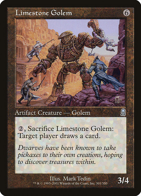 Limestone Golem (ODY) (Foil) (#301)