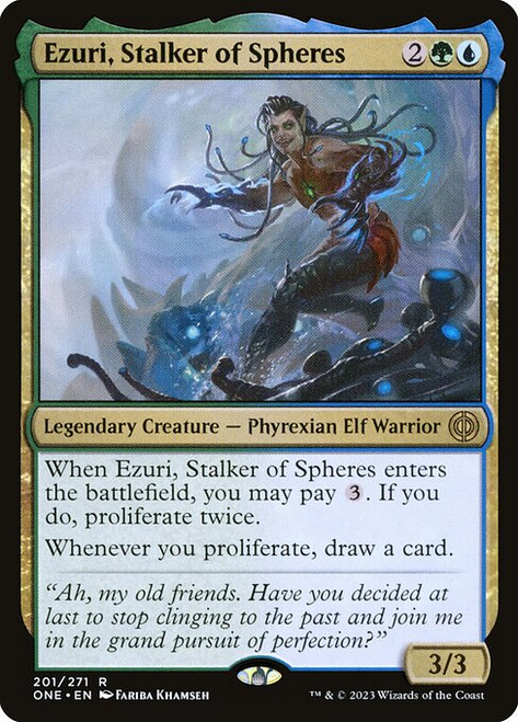 Ezuri, Stalker of Spheres (ONE) (Foil) (#201)