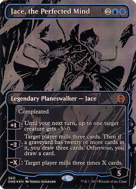 Jace, the Perfected Mind (ONE) (OilSlick Raised Foil) (Borderless) (#360)