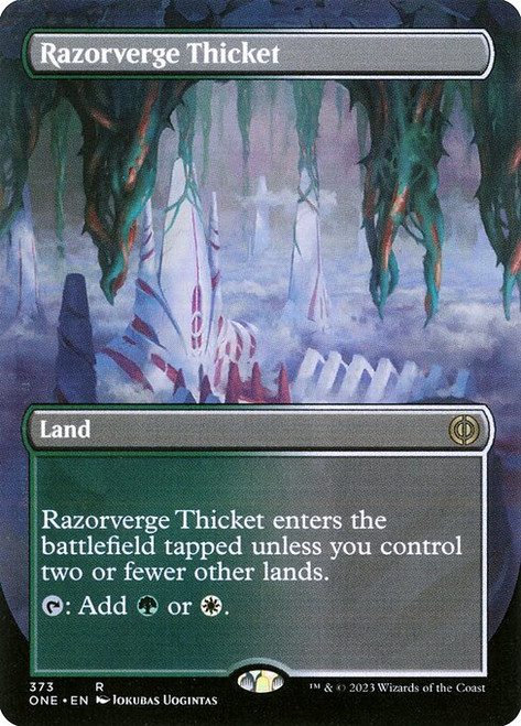 Razorverge Thicket (ONE) (Foil) (Borderless) (#373)