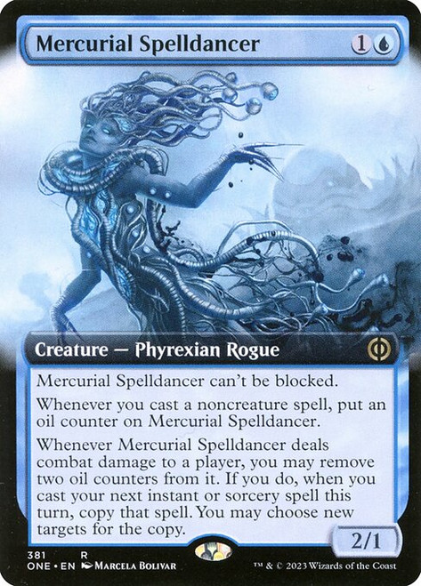 Mercurial Spelldancer (ONE) (Foil) (Extended Art) (#381)