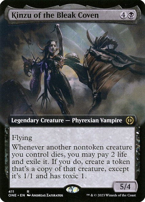 Kinzu of the Bleak Coven (ONE) (Foil) (Extended Art) (#411)