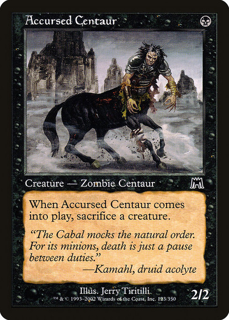 Accursed Centaur (ONS) (Foil) (#123)