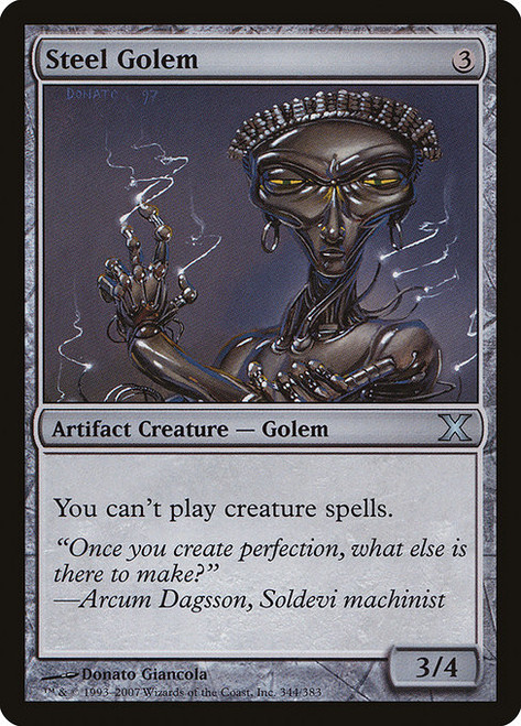 Steel Golem (10E) (Foil) (#344)