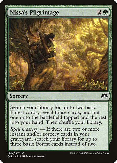Nissa's Pilgrimage (ORI) (Foil) (#190)