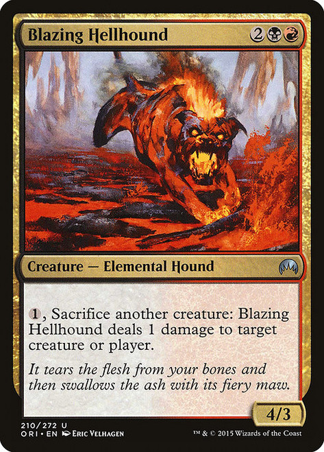 Blazing Hellhound (ORI) (Foil) (#210)