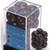12 Shadow w/gold Lustrous 16mm D6 Dice Block - CHX27699