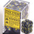 12 Black w/yellow Vortex 16mm D6 Dice Block - CHX27638