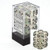 12 Clear w/black Borealis 16mm D6 Dice Block - CHX27600