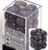 12 Black w/gold Lustrous 16mm D6 Dice Block - CHX27698