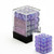 36 Purple w/white Borealis 12mm D6 Dice Block - CHX27807