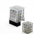 36 Clear w/black Borealis 12mm D6 Dice Block - CHX27800