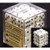 36 Ivory w/black Opaque 12mm D6 Dice Block - CHX25800