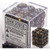 36 Black Gold w/silver Leaf 12mm D6 Dice Block - CHX27818
