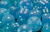 Frosted Caribbean Blue / White 7 Dice Set - CHX27416