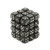 36 Smoke w/silver Borealis 12mm D6 Dice Block - CHX27828
