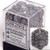 36 Steel w/gold Leaf 12mm D6 Dice Block - CHX27810