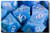 Mother of Pearl Blue / Silver 7 Dice Set - CHX27456