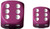 Lt. Purple/White Opaque d6 w/spots 16mm - DQ1627