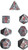 Granite Speckled d20 - PS2030