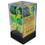 12 16mm Green-Yellow w/Silver Gemini D6 Dice Set - CHX26654