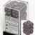 12 Dark Grey w/copper 16mm D6 Dice Set - CHX25620