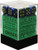 36 12mm Blue Green w/Gold Gemini D6 Dice Set - CHX26836