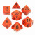 Fire Speckled Polyhedral 7 Die Set - CHX25303