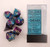 7 Purple-Teal w/Gold Gemini Polyhedral Dice Set - CHX26449