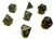 Opaque Dusty Blue / Gold 7 Dice Set - CHX25426