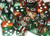 Polyhedral Copper-Green w/white d8 - PG0837